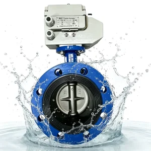 Electric Flange Butterfly Valve DN50 DN1000 PN16 Ductile Iron EPDM Seat Motorized Butterfly Valve for Water Oil Gas