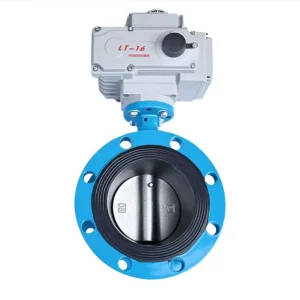 Electric Flanged Butterfly Valve D941X 16Q Regulating Type Soft Seal Shut Off Equipped Compact Electric Actuator Water Water
