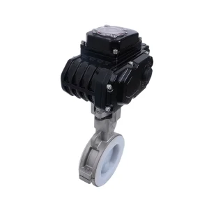 Electric Fluorine lined Butterfly Valve On Off Type IP67 AC220V