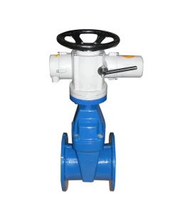 Electric Gate Valve Flanged Soft seated Concealed Stem for Water