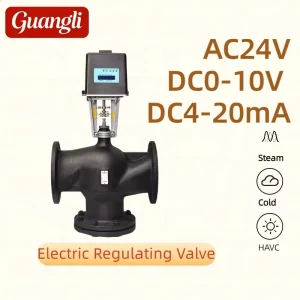 Electric High Precision Control Valve Regulating Valve for Gas Systems High Temperature OEM Customizable