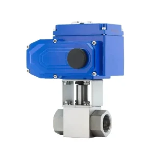 Electric High Pressure Stainless Steel Ball Valve Actuator CNG Natural Gas Heavy Duty High Temperature Threaded Connection DN15
