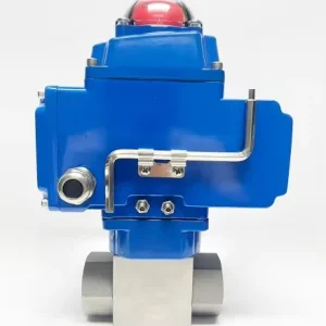 Electric High Pressure Threaded Ball Valve Electric Actuator Stainless Steel OEM Support 5000PSI Water Application