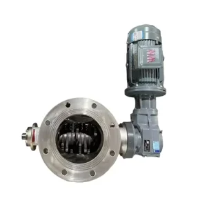 Electric High Temperature Sanitary Rotating Valve with Rotary Airlock Structure for Animal Feed OEM