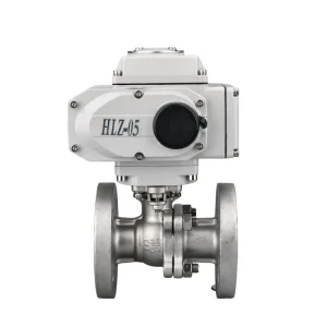Electric IP67 Stainless Steel High Platform Full-bore Flange Ball Valve Is Used in Chemical Plants