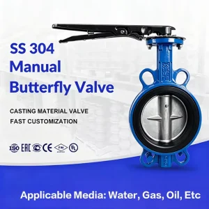 Electric Manual Flange Standard Wafer Butterfly Valve for Water High Temperature Oil & Gas Applications