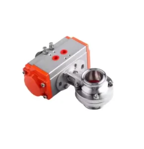 Electric, Manual, or Pneumatic Sanitary Tri-Clamp Butterfly Valve