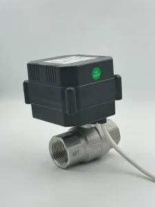 Electric Motorized Actuator Ball Valve SS Brass PVC DN15 DN20 DN25 DN32 110V 220V AC Water Flow Control