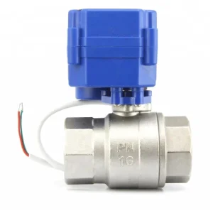 Electric Motorized Actuator DC3 6V AC DC9 24V AC220V Brass Stainless Steel Plastic PVC Ball Valve Water Gas Flow Control