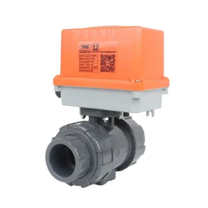 Electric Motorized Water Control Ball Valve Double Union AC220V AC24V DC24V Three Wire Two Control OEM Customizable