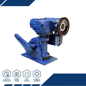 Electric Quarter-Turn Motorized Actuator 1600Nm Output Torque LCD Display ISO5211 Connection for Power Plants