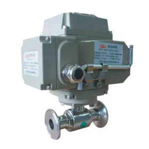 Electric Sanitary Ball Valves CW800 K Stainless Steel Series Clip Type 2 2 Way Electric Sanitary Ball Valve