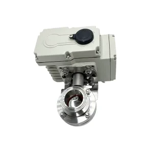 Electric Sanitary Butterfly Valve 2 Inch 4 Inch 316L Tri-Clamp Food Grade