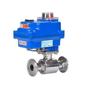 Electric Sanitary Clamp Ball Valve On/Off and Modulating Types PN10/PN16