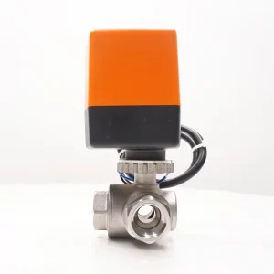 Electric Stainless Steel Ball Valve with Motorized Actuator, 3VDC Motor, On/Off Type, SS304/316
