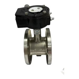 Electric Stainless Steel Flanged Butterfly Valve OEM Customizable Base Media Excellent Sealing Corrosion Resistant