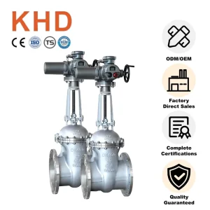 Electric Stainless Steel Gate Valve Industrial Automation Valve PN25 Electric Water Treatment Valve