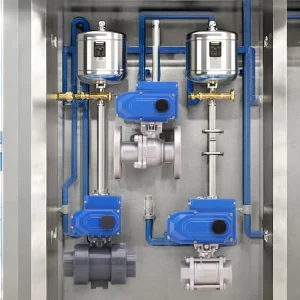 Electric Three Piece Welded Ball Valve Gas Control Clamp and Threaded Connections OEM ODM Available