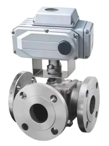 Electric Three Way Ball Valve Motorized Diverting Ball Valve