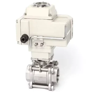 Electric Three-piece Threaded Ball Valve Q911F-16P 304/316L Stainless Steel Suitable for Water, Gas, Oil, Etc.
