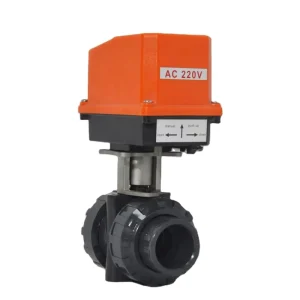 Electric UPVC Ball Valve CPVC Union Plastic Switch Anti-Corrosive Water Treatment Valve 220V Power-Off Reset
