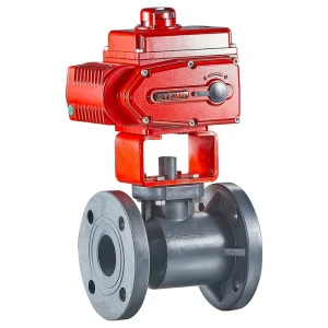 Electric UPVC Flanged Ball Valve 2″ DN50 PN16 OEM High Flow Industrial Control Valve for Water Treatment