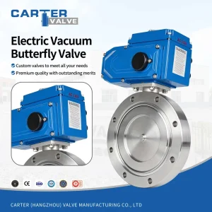 Electric Vacuum Butterfly Valve SS304 Wafer Quick Release KF Flange On off Control High Vacuum Coating ISO Standard OEM Water