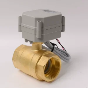 Electric Valve Actuator DN32 Motorized Valve 12V Full Port Normally Closed