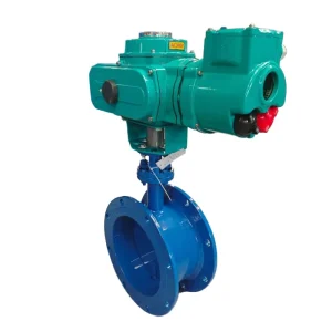 Electric Ventilation Valve Industrial Adjusting Butterfly Valve 4 20mA Intelligent LCD Display Window Handwheel Small Volume