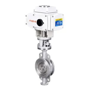 Electric Wafer Type Butterfly Valve All Stainless Steel Hard Seal Firefighting Industrial Corrosion Resistant