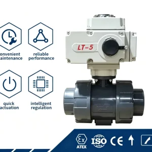 Electric bidirectional ball valve explosion proof regulation hydraulic chemical electric actuator