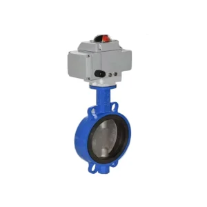 Electrical Lugged Butterfly Valve Double Flange Water Pipe Fittings Cast Iron Soft Hard Seal DN50 DN1000 1MPa 10C~80C