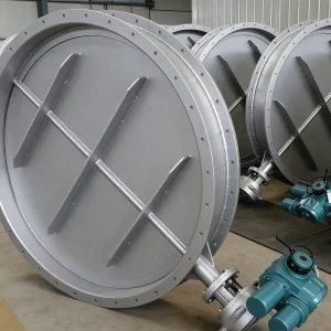 Electrically Actuated Butterfly Valve for Harsh Environments Including High Heat and Solid Particle Laden Flow
