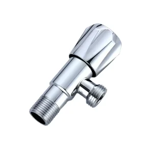 Electroplate Triangle Valve Thickened by 4 3 Wheel Angle Valve Hot and Cold Water Stop Toilet Inlet Angle Valve