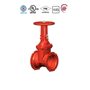 F0133 300 ZT Grooved NRS Gate Valve UL FM Approved 300PSI Resilient Seated Non Rising Stem Gate Valve for Fire Protection