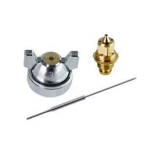 F75 Metal Paint Spray Gun Nozzle 1.5mm Kit Includes Needle Atomization Cap Hand Valve Straight Connection Accessories