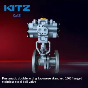 FA-10UTB Pneumatic Double-Acting Floating Ball Valve 304 Stainless Steel Flange Connection DN15-DN200 for Water Oil and Gas