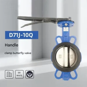 FM Approved Wafer Fire Butterfly Valve DN100 PN16 High Strength Ductile Iron Zero Leakage Lever Handle for Fire Sprinkler System