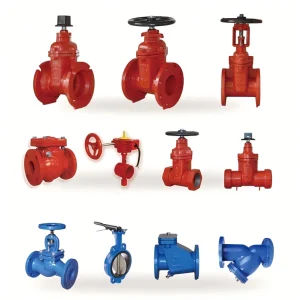 FM UL Approved Fire Protection 300psi NRS Gate Valve Ductile Iron Flanged OSY Gate Valve Water Works