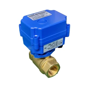 Factory 1/2in DC12V 24V Brass Stainless Steel Control Ball Valve 3 Wire 1 Control Mini Motorized Valve for Water Treatment