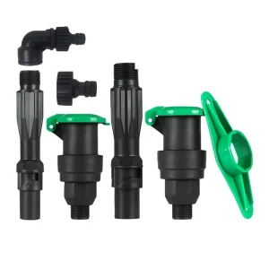 Factory 3/4″ PE Plastic Corrosion resistant DIN Standard 4bar Quick Connectors Valve for Garden Irrigation System