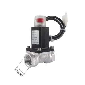 Factory Black Alloy Through Solenoid Valve for Gas Pipeline Emergency Shut Off Valve Solenoid