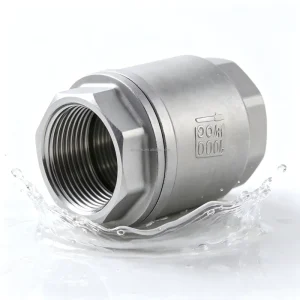 Factory CF8 SS304 Vertical Lift Check Valve Screw Thread Connection Stainless Steel One Way Backflow Preventer Valve