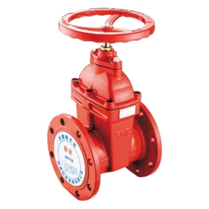 Factory Custom DN80 DN100 Flange Non-rising Stem Gate Valve Ductile Iron PN16 NRS Fire Gate Valve