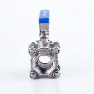 Factory Customized 3-Piece PTFE Ball Valve with Internal Thread for Gas Water and Oil Manual Power OEM Support