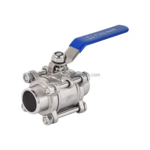 Factory Direct 1000WOG 1.6Mpa 304 316 SS Lock Butt Weld Water Oil Gas 3 Piece Threaded Ball Valve