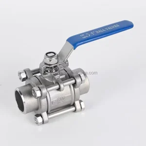Factory Direct 1000WOG 1.6Mpa 304 316 SS Lock Butt Weld Water Oil Gas High Grade 3 Piece Threaded Ball Valve