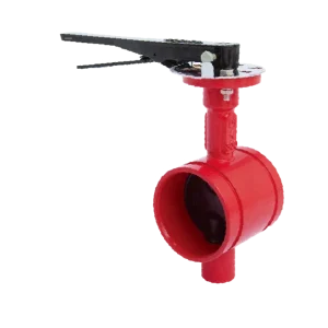 Factory Direct 2-12 inch Butterfly Valve with Lever Grooved End Ductile Iron Casting Steel Valve