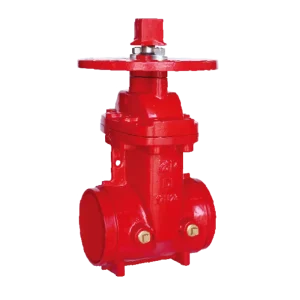 Factory Direct 2-12 inch Gate Valve Resilient Wedge NRS Gate Valve Grooved End Ductile Iron Casting Steel Valve