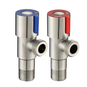 Factory Direct 90 Degree Stainless Steel Water Inlet Water Stop Valve Bathroom Toilet Connection Angle Valve